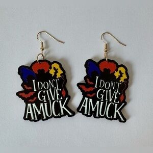 I don't give amuck Earrings